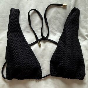 Monday Swimwear Palm Springs top black textured